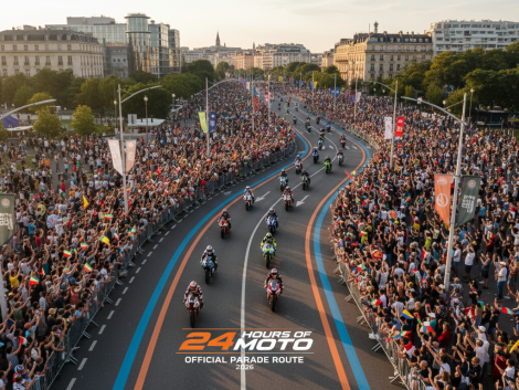 découvrez le parcours officiel de la parade des pilotes des 24h motos 2026, l'événement inaugural qui donne le coup d'envoi de cette course mythique.