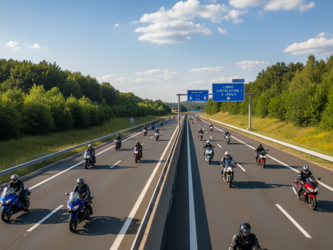 profitez de trois jours de liberté avec certaines portions d’autoroute offertes gratuitement aux motards. une occasion unique pour rouler sans frais et savourer la route en toute liberté.