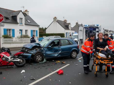 une maire de loire-atlantique a été grièvement blessée lors d'une collision entre une voiture et une moto. retrouvez les détails de cet accident et son état de santé.