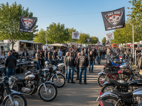 ne manquez pas la 1ère édition des puces moto à val-de-reuil, un événement vibrant où une foule passionnée découvre des occasions uniques et des trésors pour motards.