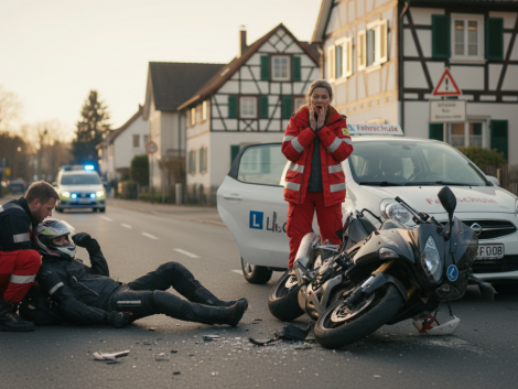 en allemagne, un élève motard a été grièvement blessé suite à une collision avec son moniteur d’auto-école. découvrez les détails de cet accident et les circonstances entourant cet événement.