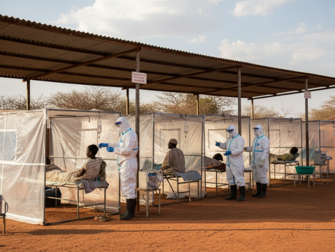 en république démocratique du congo, le personnel médical affronte sans ressources suffisantes l'épidémie d'ebola, mobilisé pour sauver des vies malgré des conditions difficiles.