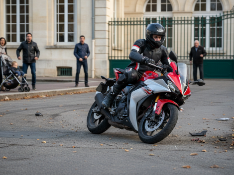 à montauban, un motard de 17 ans a chuté brutalement devant une école en tentant d'esquiver un obstacle, suscitant l'inquiétude sur la sécurité aux abords des établissements scolaires.