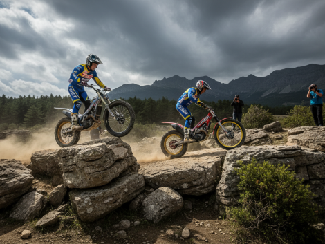 assistez au duel palpitant des champions régionaux de trial moto à saint-pierre, où habileté et passion s'affrontent pour décrocher la victoire.