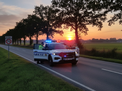 une golf 3 et une moto ont été interceptées à plus de 170 km/h sur une route départementale. les gendarmes renforcent leur vigilance pour assurer la sécurité routière.