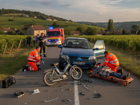 accident grave à belvèze-du-razès : une voiture percute une mini-moto, une fillette de 7 ans blessée sévèrement. détails et conséquences de l'incident.