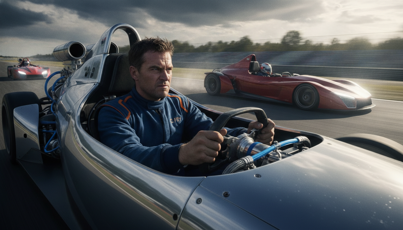 plongez dans l'univers palpitant de charlie fry, mécanicien passionné, qui défie la piste à 200 km/h lors d'une course intense remplie de rivalités acharnées et d'adrénaline.