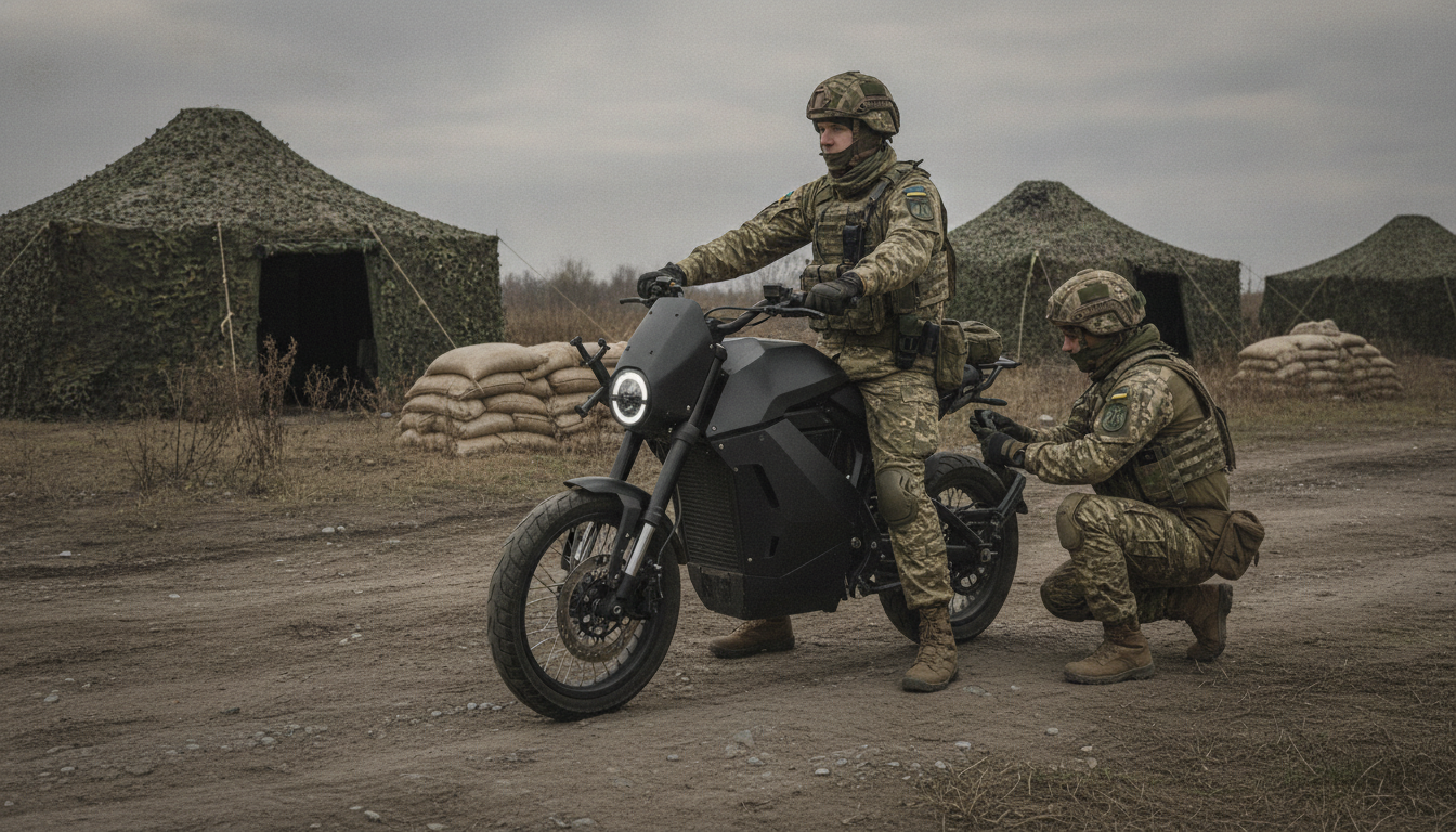 découvrez comment l'armée ukrainienne utilise une moto électrique discrète et indétectable, une innovation révolutionnaire qui transforme les opérations sur le front.