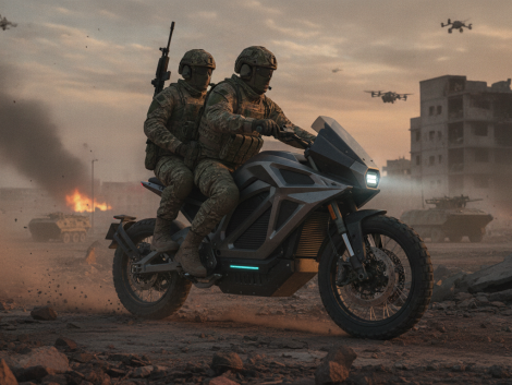 découvrez comment l'armée ukrainienne utilise une moto électrique discrète et indétectable, révolutionnant les opérations sur le front grâce à une technologie innovante.