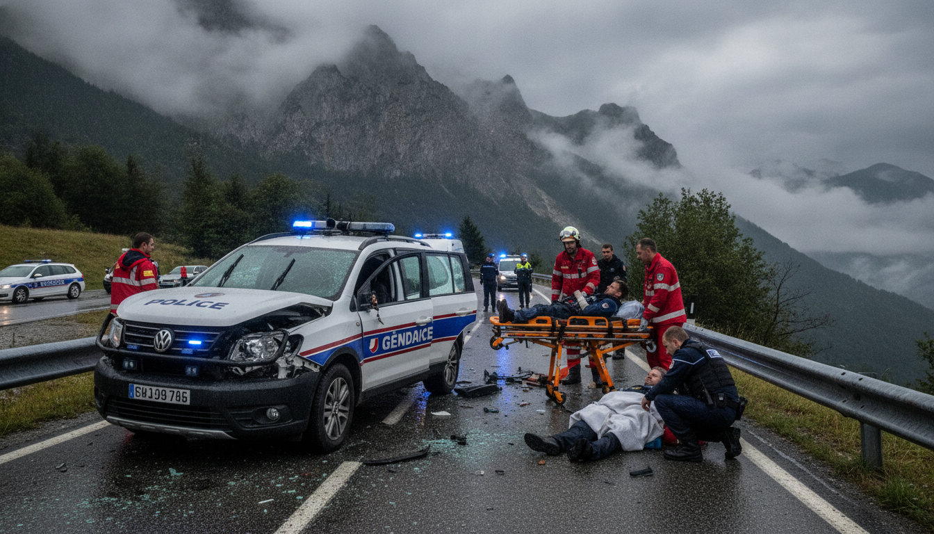 tragique accident en haute-savoie lors du g7 à évian-les-bains : un gendarme décède, deux autres sont blessés. découvrez les détails de cet événement tragique.