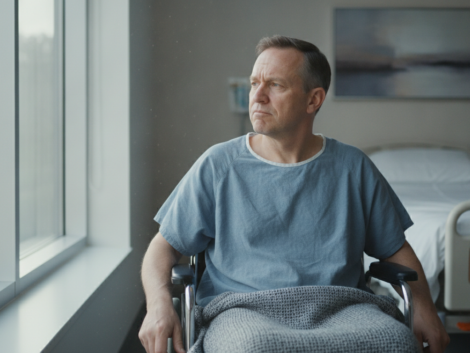 découvrez le témoignage poignant de jean-luc reichmann, qui raconte son année de lutte entre lit et fauteuil roulant, avec une perte de poids dramatique à 45 kilos après son accident.