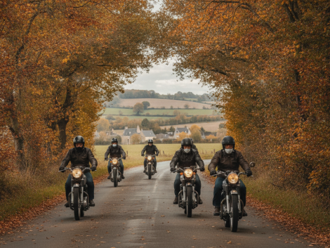 découvrez le tour de la sarthe, où 87 motos anciennes s'élancent pour une balade rétro à travers des paysages pittoresques, célébrant le charme des véhicules d'époque.