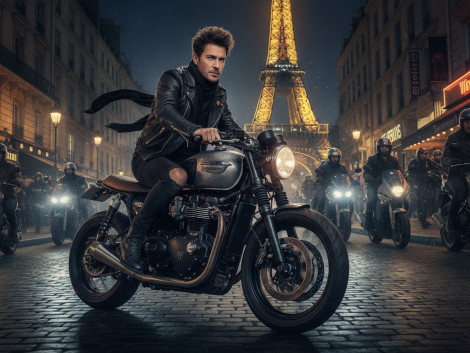 découvrez les images exclusives de patrick bruel poursuivi en moto dans les rues de paris juste après sa libération. suivez les détails de cette incroyable scène urbaine.