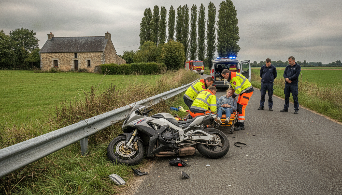un tragique accident dans l'eure a coûté la vie à un motard de 19 ans, tandis que sa passagère, également âgée de 19 ans, a été grièvement blessée. découvrez les détails de cet événement tragique.