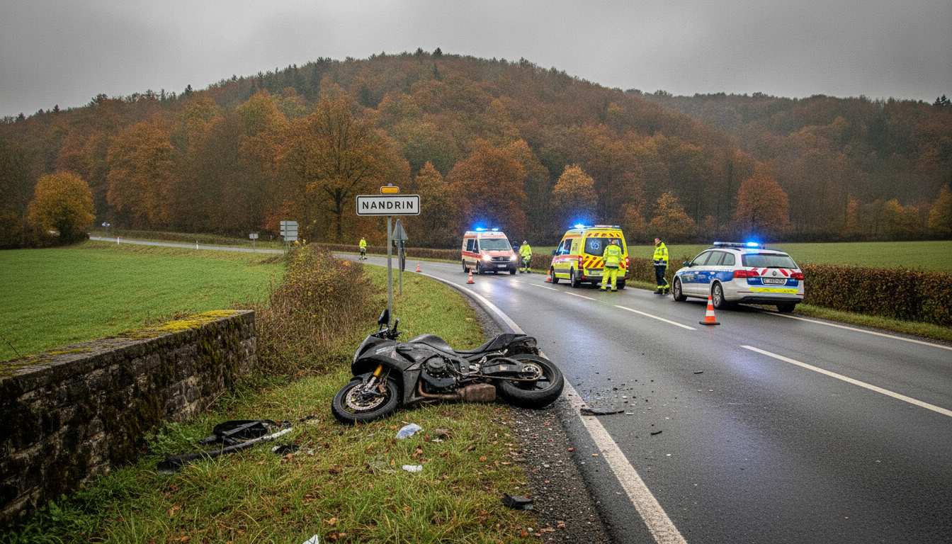 un tragique accident de moto à nandrin sur la route du condroz a coûté la vie à un homme dans la cinquantaine. retour sur les circonstances de ce drame.