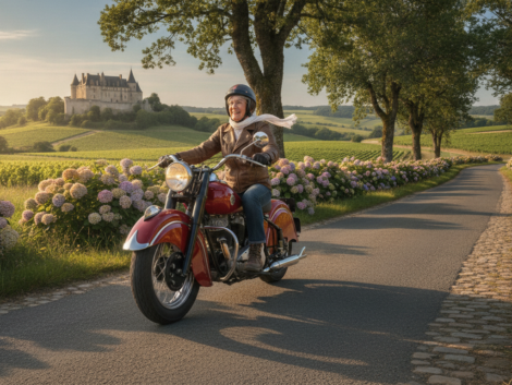 à 92 ans, elle découvre la moto et rejoint les passionnés qui font vibrer le maine-et-loire avec leur enthousiasme et leur amour de la route.