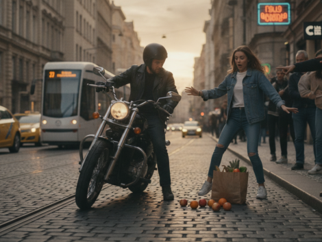 à saint-brieuc, une piétonne a été heurtée par une moto circulant lentement rue de brest. découvrez les détails de cet incident et les mesures prises.