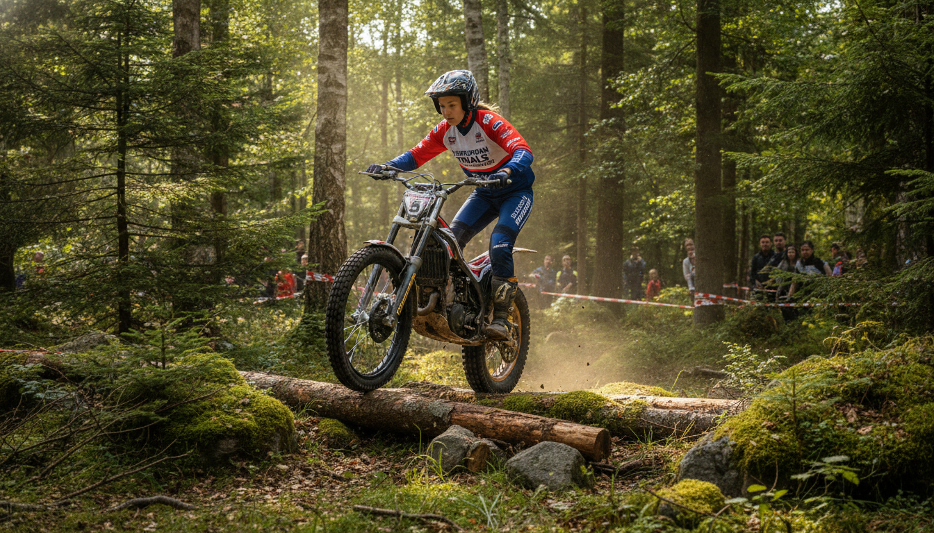 alycia soyer, à seulement 20 ans, devient championne d’europe de trial moto, une performance exceptionnelle dans ce sport exigeant et technique.