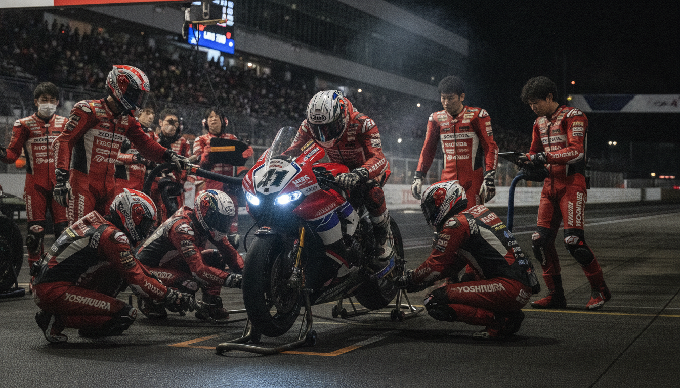 découvrez comment l'équipe le sert a surmonté de nombreux défis pour terminer sixième aux 8 heures de suzuka, une course de moto intense et pleine d'embûches.
