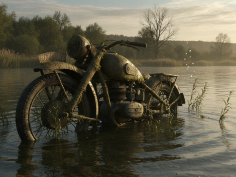découvrez l'incroyable retrouvaille d'une moto de la seconde guerre mondiale, restée immergée dans le danube pendant plus de 80 ans, et les secrets qu'elle révèle.