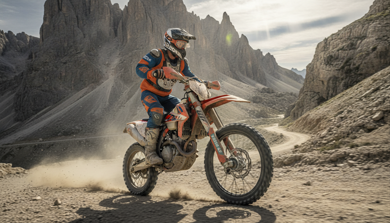 découvrez l'aventure d'un chauffeur routier passionné qui relève le défi ultime au guidon de sa puissante ktm 350, mêlant passion et adrénaline sur les routes.