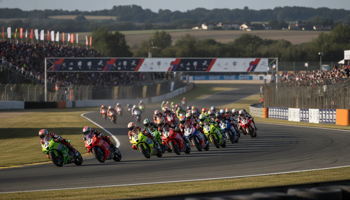 plongez au cœur de l'action avec les 180 bolides en compétition lors de l'ultimate cup moto sur le mythique circuit paul-armagnac à nogaro. vivez des courses palpitantes et des moments inoubliables.