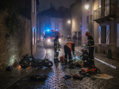 un grave accident de moto s'est produit cette nuit à allauch, blessant grièvement un homme dans la trentaine. les secours sont intervenus rapidement sur les lieux.
