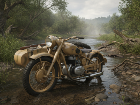 découvrez l'incroyable histoire d'une moto de la wehrmacht remontée du danube et restaurée à l'état presque neuf, un témoignage unique de l'histoire militaire et de la passion pour la restauration.