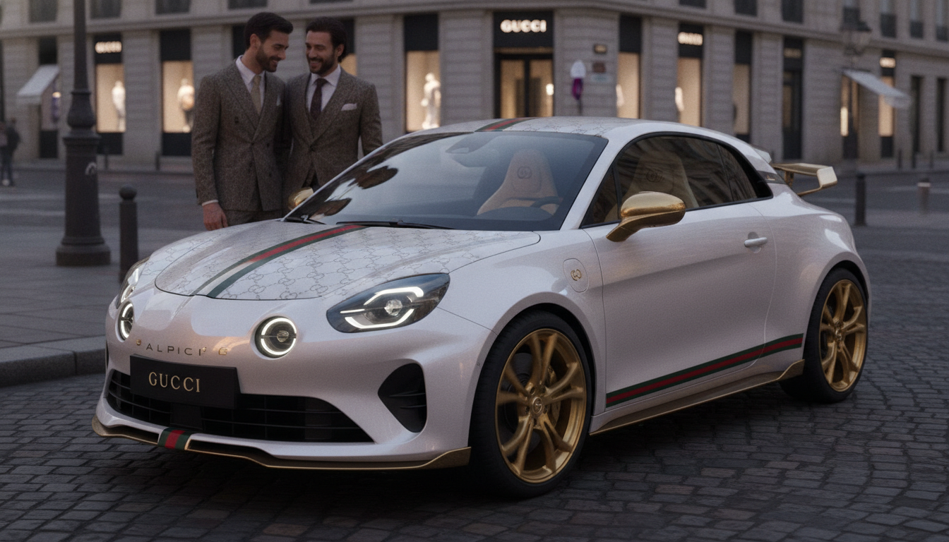 découvrez l'alpine a290 gucci, la future héritière prestigieuse de la légendaire renault 5 baccara, alliant élégance, performance et exclusivité.