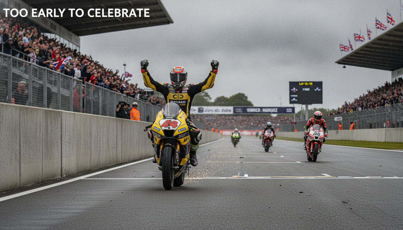 revivez la course moto2 où une célébration prématurée a coûté la victoire, analysant chaque moment clé et les conséquences de cette erreur décisive.