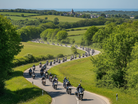 plus de 1000 motards se rassembleront dimanche 23 août dans la région de gournay et l’eure pour la 8e édition du br, un événement incontournable pour les passionnés de moto.