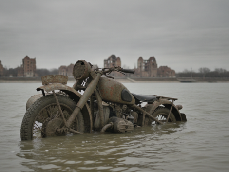 découvrez l'exhumation exceptionnelle d'une moto de la wehrmacht du danube, un témoin précieux du siège historique de budapest durant la seconde guerre mondiale.
