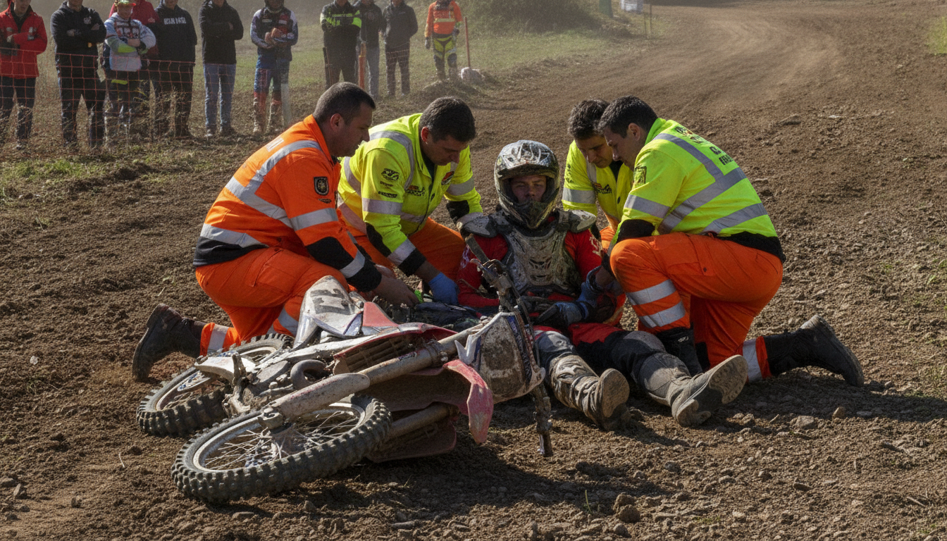 un grave accident de moto-cross à pullay implique un adolescent de 17 ans, transporté en urgence absolue. découvrez tous les détails de cet incident dramatique.