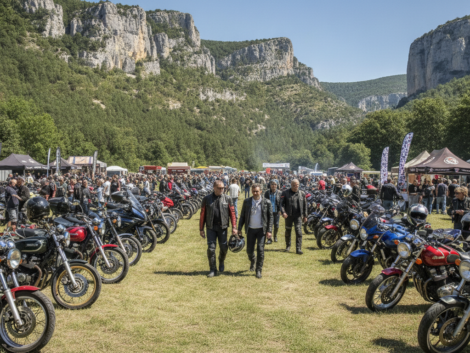 le festival moto verdon attire 2 000 passionnés lors de sa première édition réussie, offrant une expérience unique aux amateurs de motos dans un cadre exceptionnel.