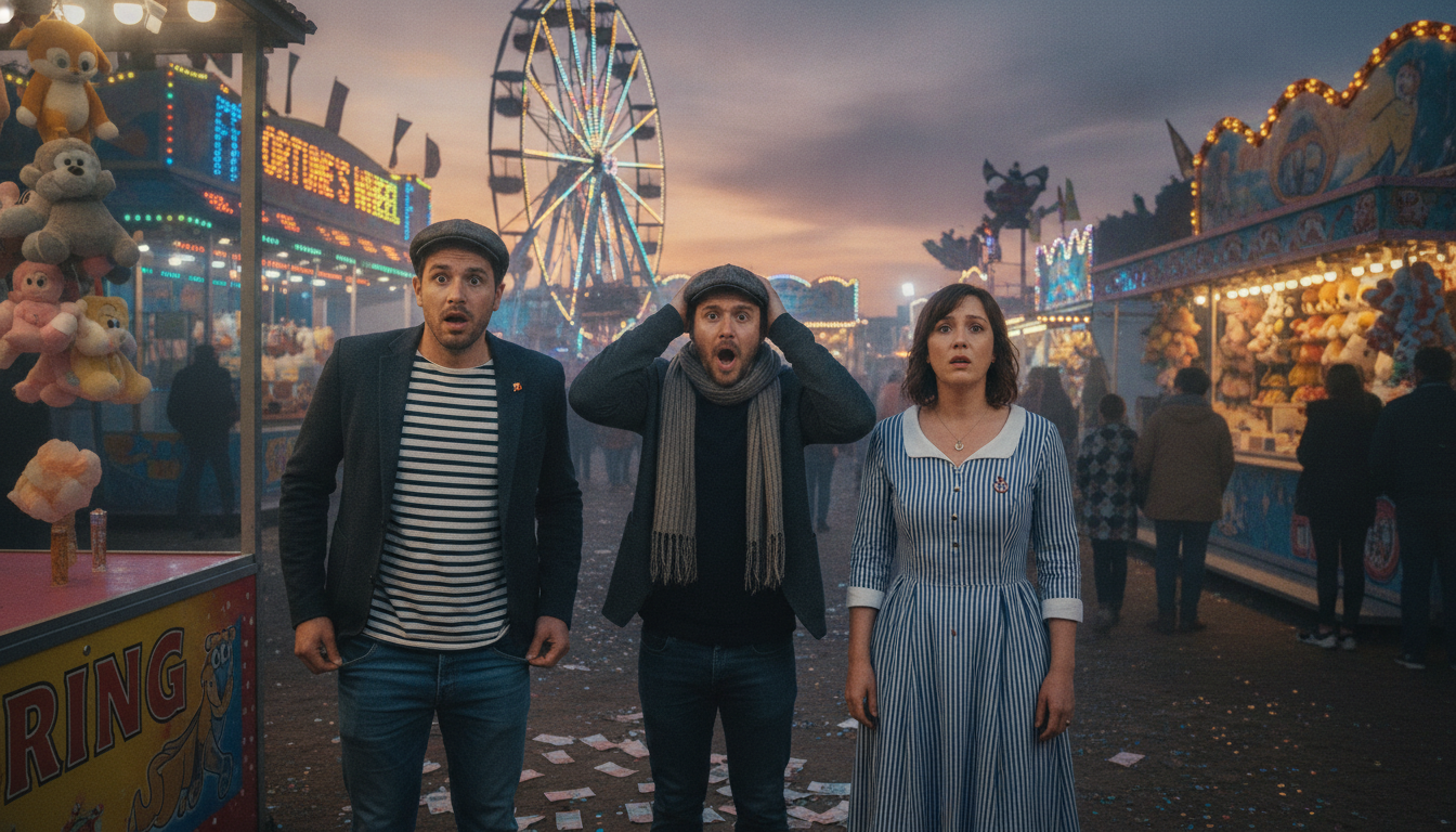 découvrez l'histoire incroyable de trois amis bretons piégés à la fête foraine, qui ont perdu 1 400 € en un instant. une aventure pleine de suspense et de surprises.