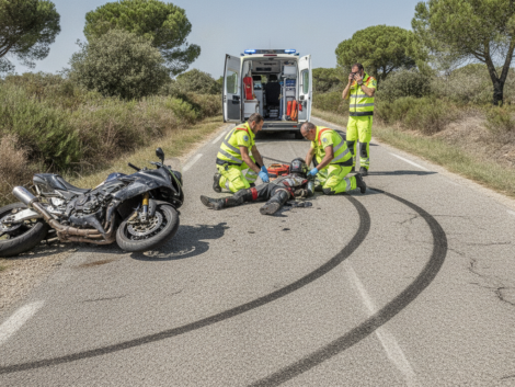 un motard près de perpignan a été gravement blessé après avoir perdu le contrôle de son véhicule. découvrez les détails de cet accident et les interventions d'urgence en cours.
