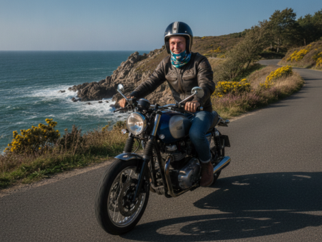 découvrez l'histoire d'un jeune motard breton de 18 ans qui charme les réseaux sociaux grâce à ses vidéos humoristiques de trajets à moto.