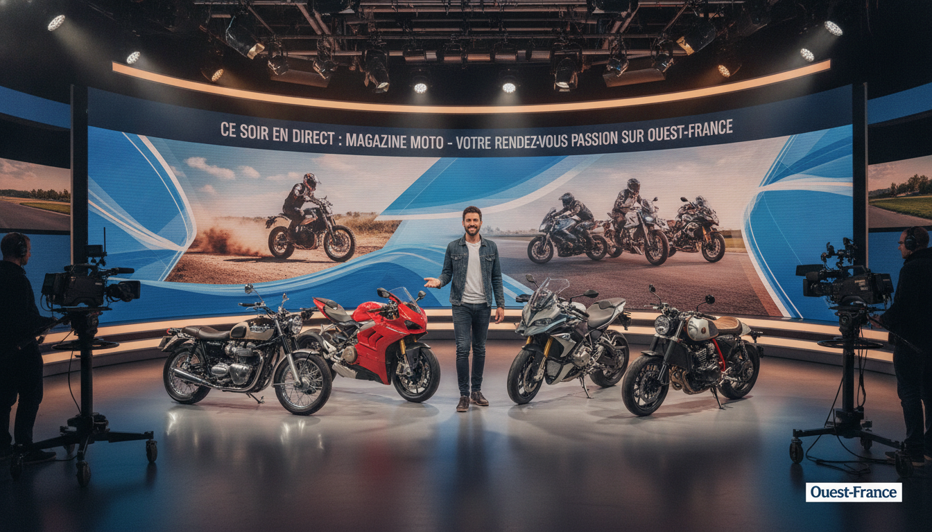 découvrez 'ce soir en direct : magazine moto', votre rendez-vous passionné sur ouest-france, pour toute l'actualité, les essais et les conseils moto.