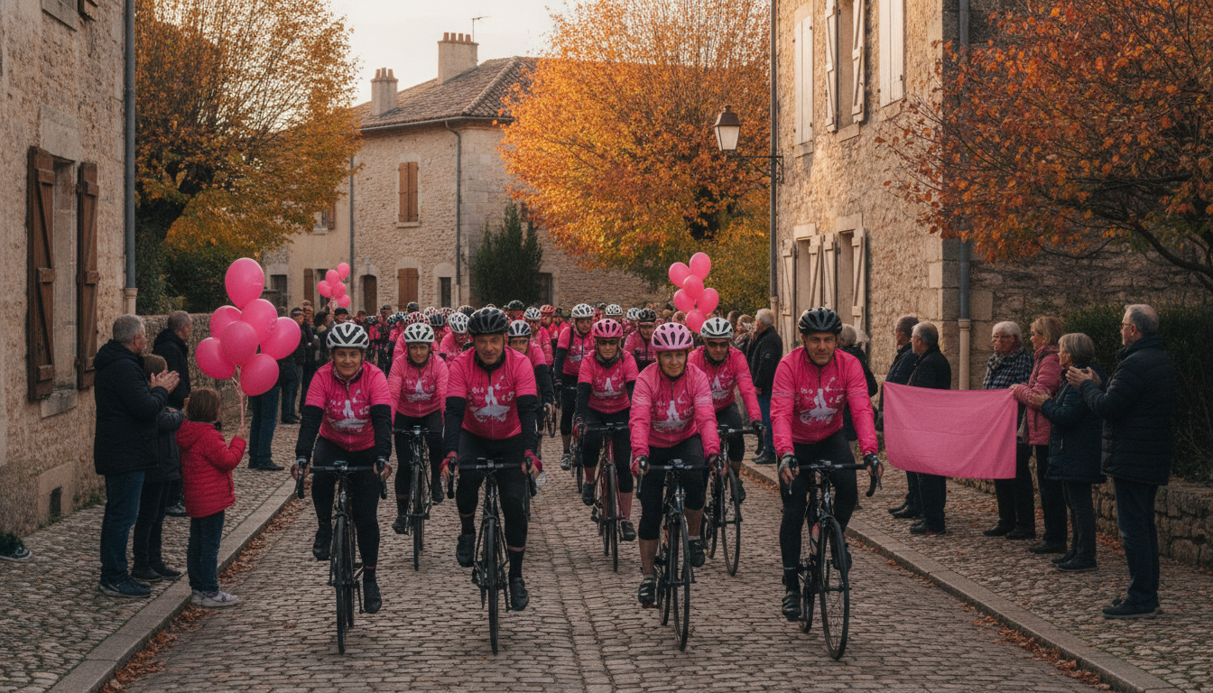 découvrez comment le ride d’octobre rose a animé la cité de grignan dimanche matin, alliant sport et solidarité pour soutenir la lutte contre le cancer du sein.