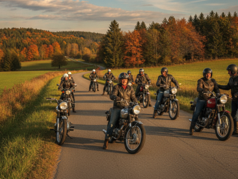 le moto-club termine sa saison rétro avec une boucle spectaculaire de 185 km, réunissant passionnés et amateurs pour une balade conviviale et pleine de souvenirs.